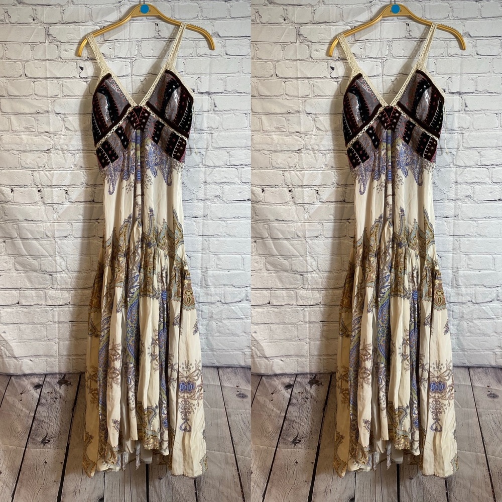 New Free People Sundance Patchwork Maxi Dress - Picture 3 of 7
